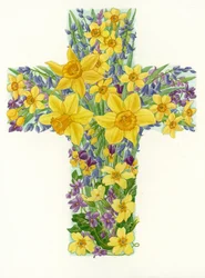 Floral Cross I, 1998